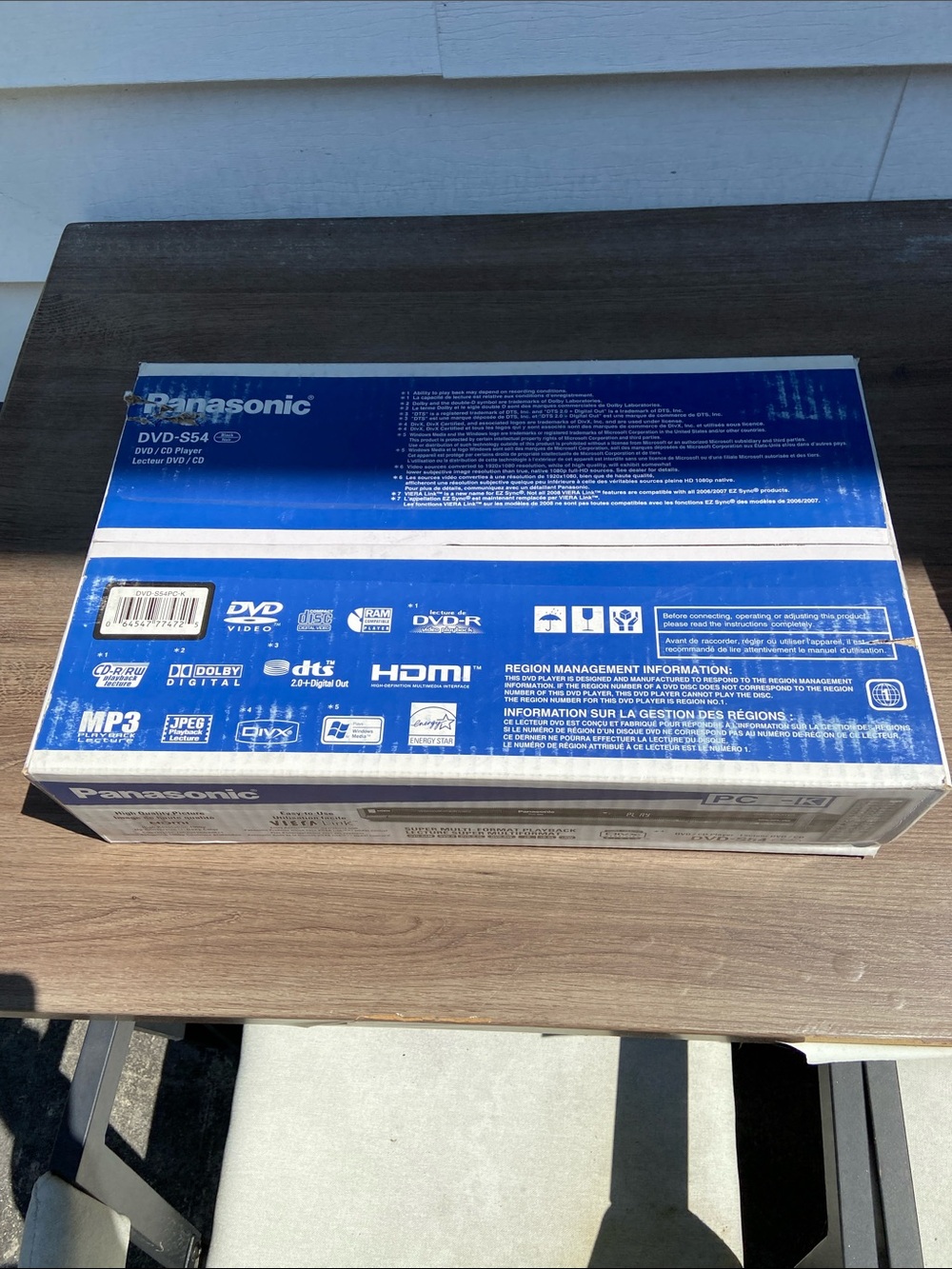 Vintage Panasonic DVD-S54 DVD/CD Player Brand New